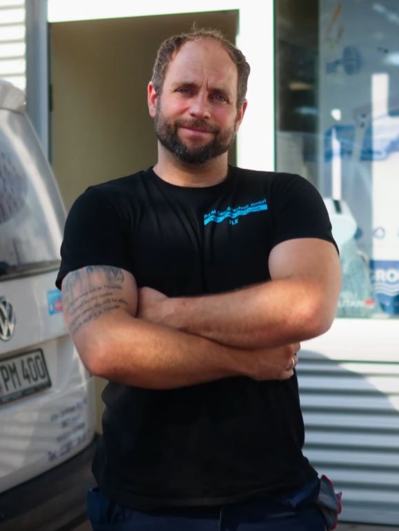 Portrait Florian Lehmkemper Florian Lehmkemper, Geschäftsführer von P&M Sanitärtechnik Hamm