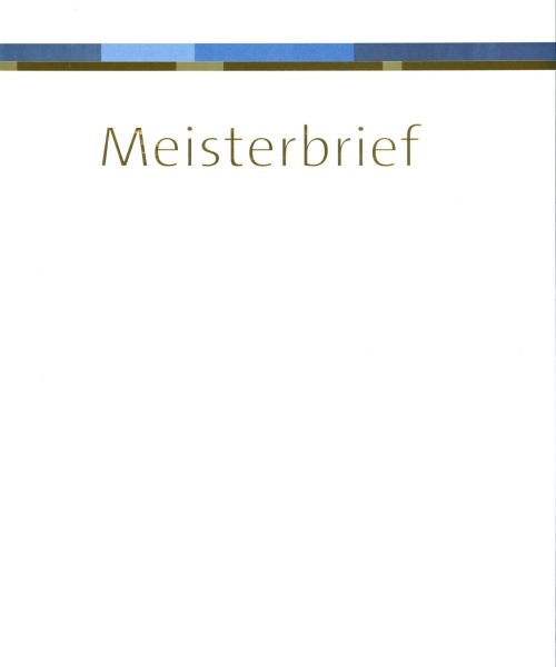 Platzhalter für Meisterbrief